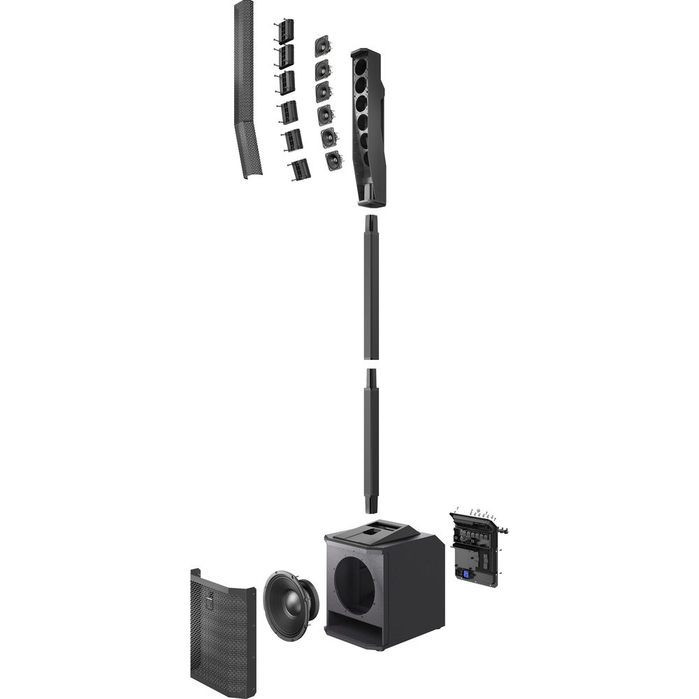 Electro-Voice EVOLVE30M-US, Portable Powered Column Sound System (Black) - Hollywood DJ