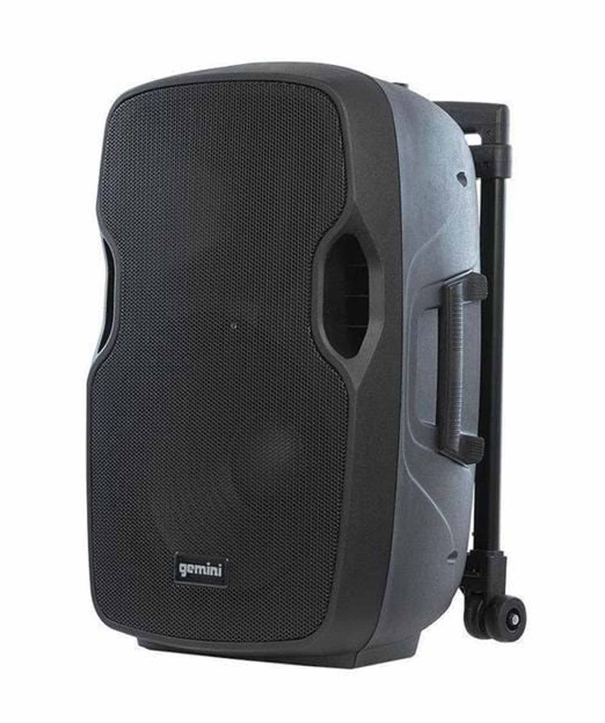 Gemini Sound AS-12TOGO, 12-Inch Active Portable Bluetooth Loudspeaker - Hollywood DJ