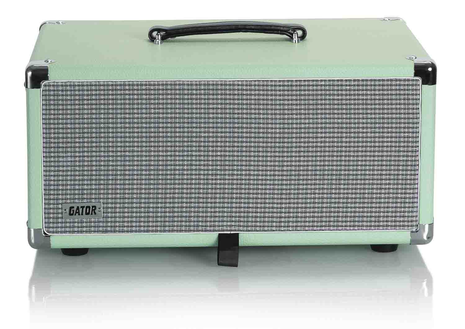 Gator Cases GR-RETRORACK-4SG Vintage Amp Vibe Rack Case - 4U Seafoam Green - Hollywood DJ