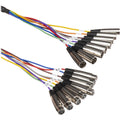 Hosa XLR-802, 8-Channel Male XLR to Female XLR Snake Cable - 2 Meter - Hollywood DJ