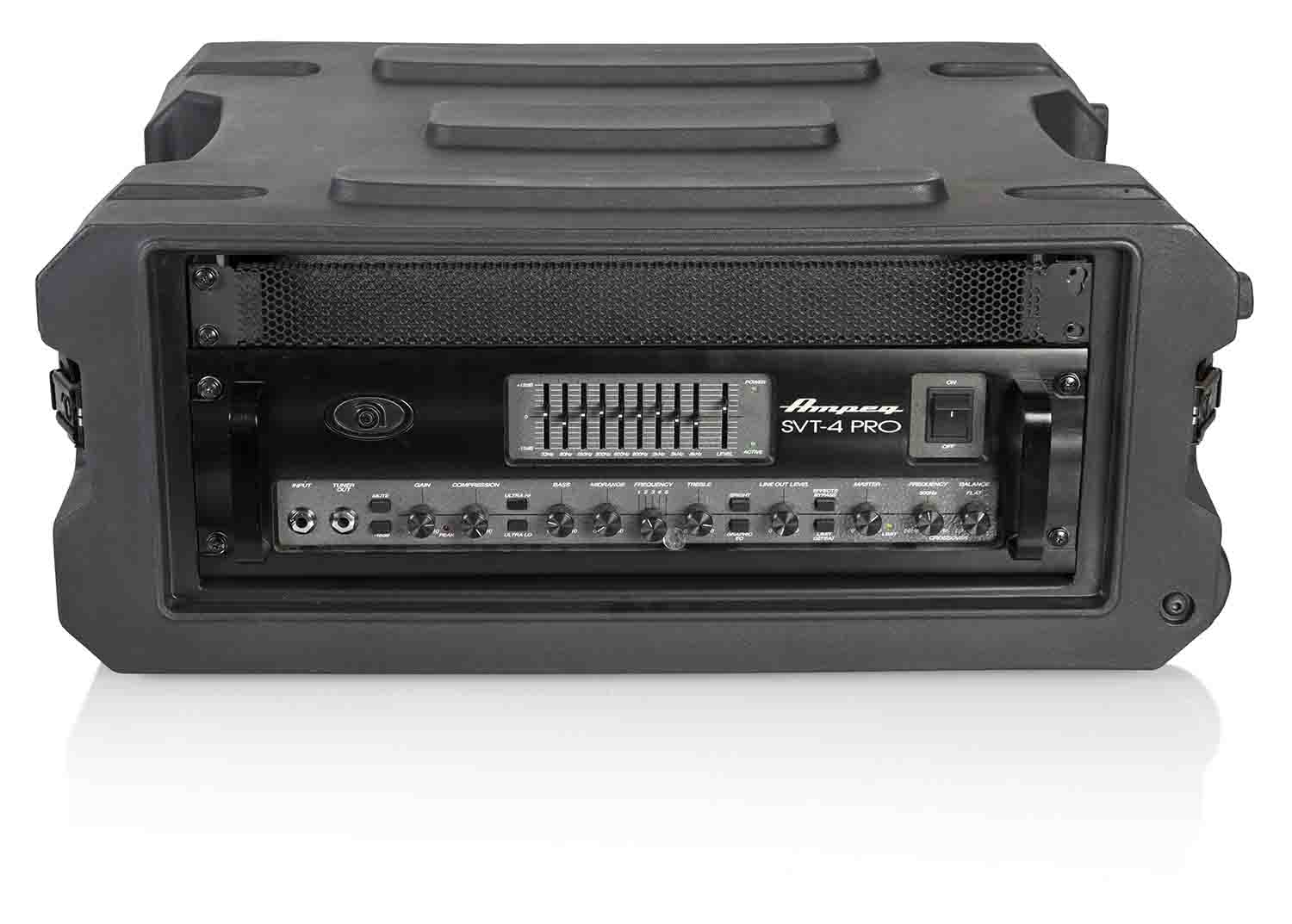 B-Stock: Gator Cases G-PROR-4U-19, 4U Deep Molded Audio Rack Case with Wheels - 19 Inch - Hollywood DJ