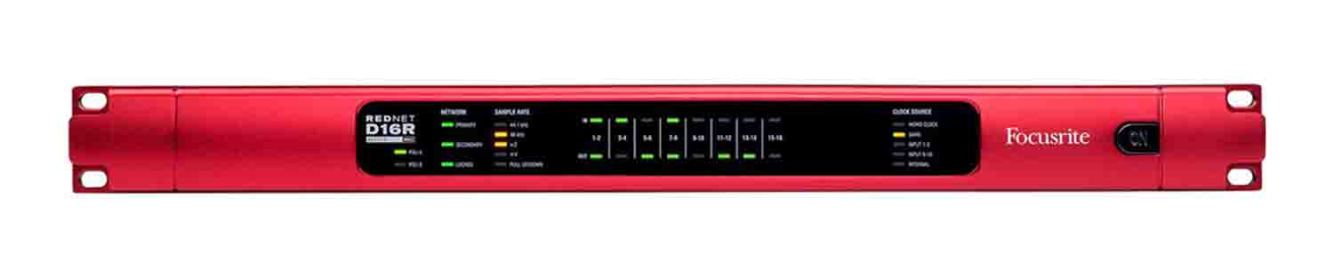 Focusrite Pro RedNet D16R MkII Rackmount 16x16 Dante Digital Audio Interface - Hollywood DJ