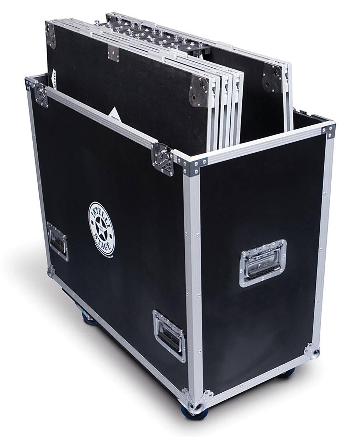 IntelliStage ISC6X3X3C, Flight Case For 3 X 3 Feet Platforms And Matching Risers - Hollywood DJ