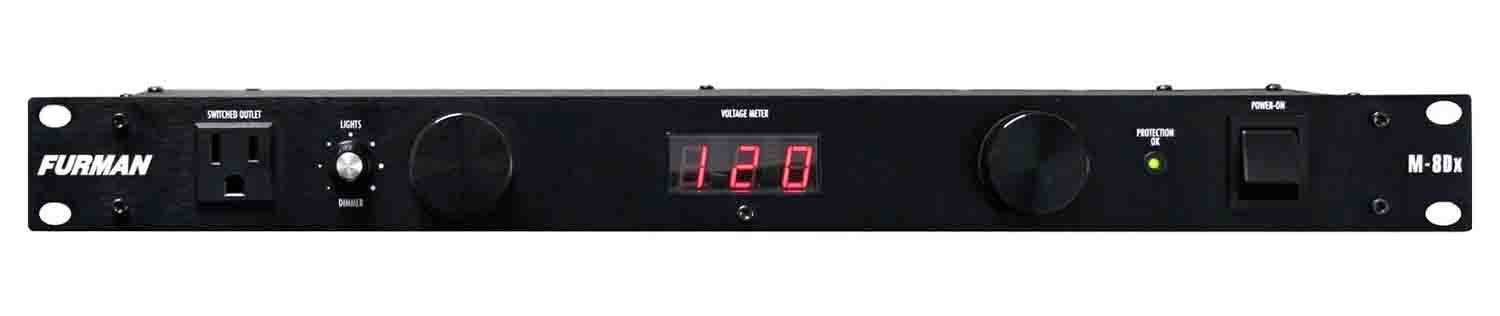 Furman M-8Dx 15A Standard Power Conditioner with Lights and Digital Meter - Hollywood DJ