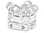 Encore Pro Lighting AuraBeam 189 Quattro - 189w Philips 5R Short Arc Discharge Moving Head Beam w/ ArtNet and 5 Pin DMX - Hollywood DJ