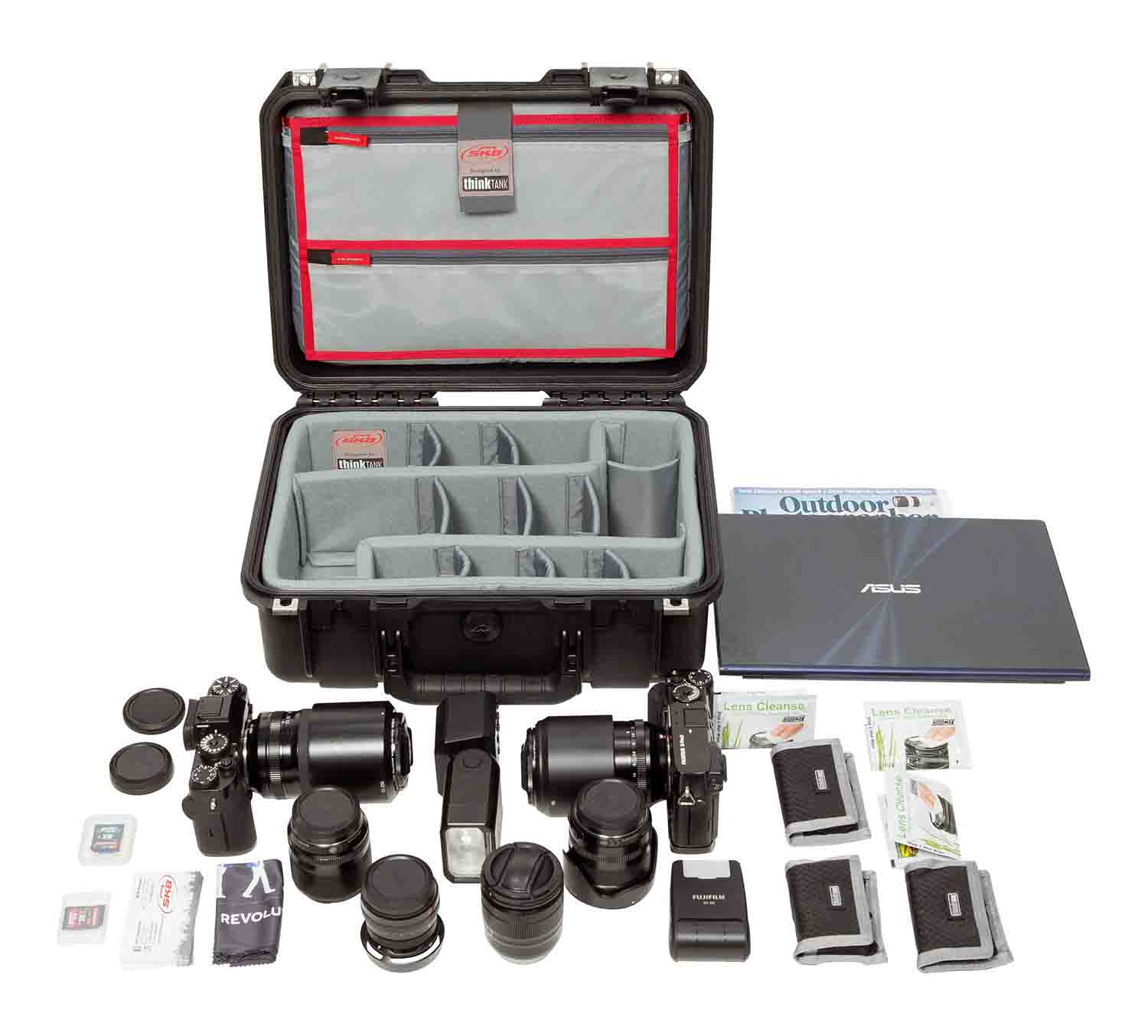 SKB Cases 3i-1510-6DL iSeries 1510-6 Case with Think Tank Photo Dividers and Lid Organizer - Black - Hollywood DJ
