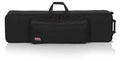 Gator Cases GK-76-SLIM Rigid EPS Foam Lightweight DJ Case for Slim 76 Note Keyboards with Wheels - Hollywood DJ
