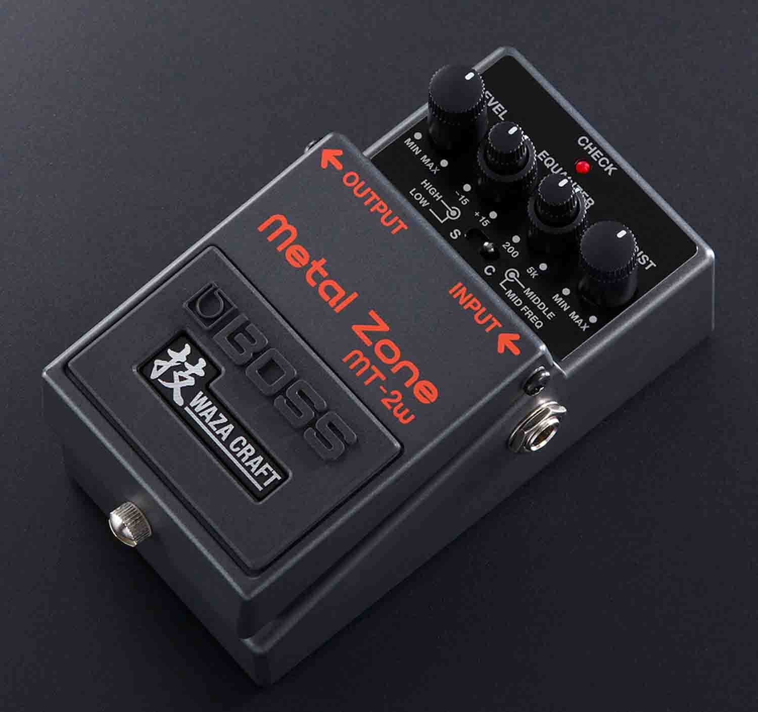 Open Box: BOSS MT-2W Metal Zone Waza Craft Distortion Pedal for Electric Guitars - Hollywood DJ
