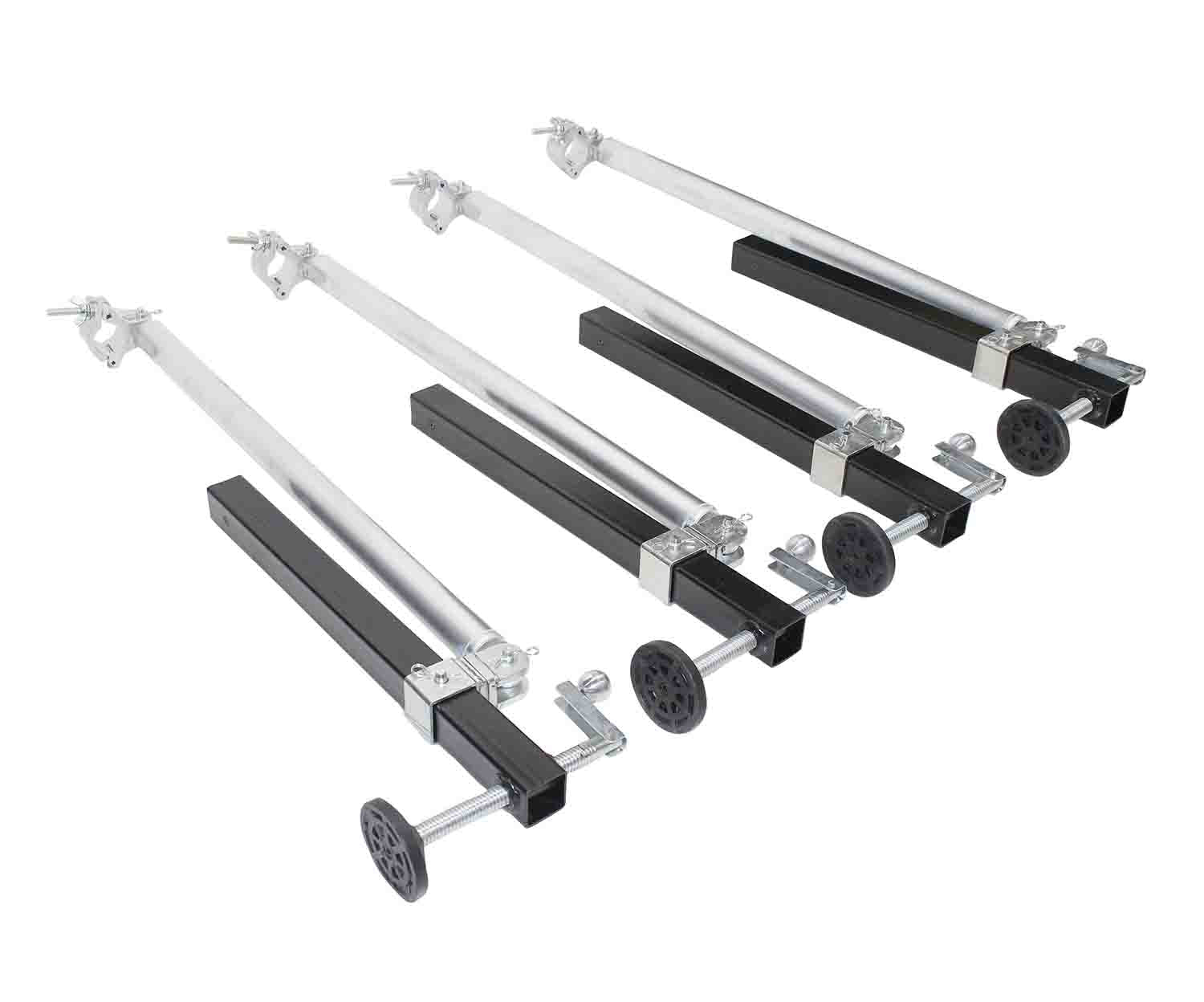 ProX XT-GSBX PKG, Ground Support Stabilizer Base Package with Extendable Outriggers for F34 and F44 - Hollywood DJ