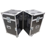 ProX XS-MH275X2W, ATA Flight Style Road Case for (2) Moving Head Lighting Fixtures with (6) 4-inch Casters by ProX