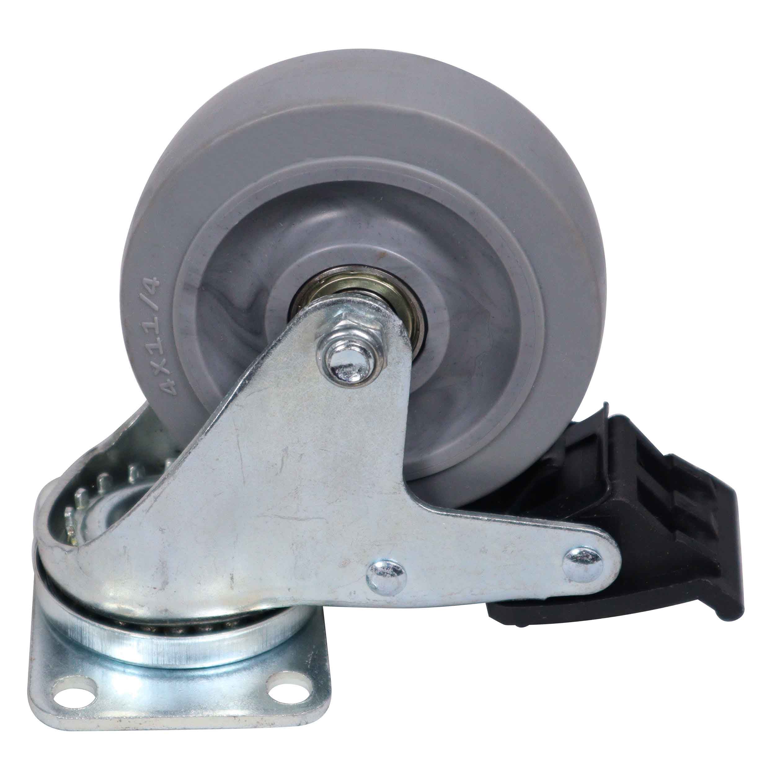 ProX X-CASTER4GR95X65, Gray Replacement 4 inch Industrial Grade Caster Wheels - Set of (4) by ProX Cases