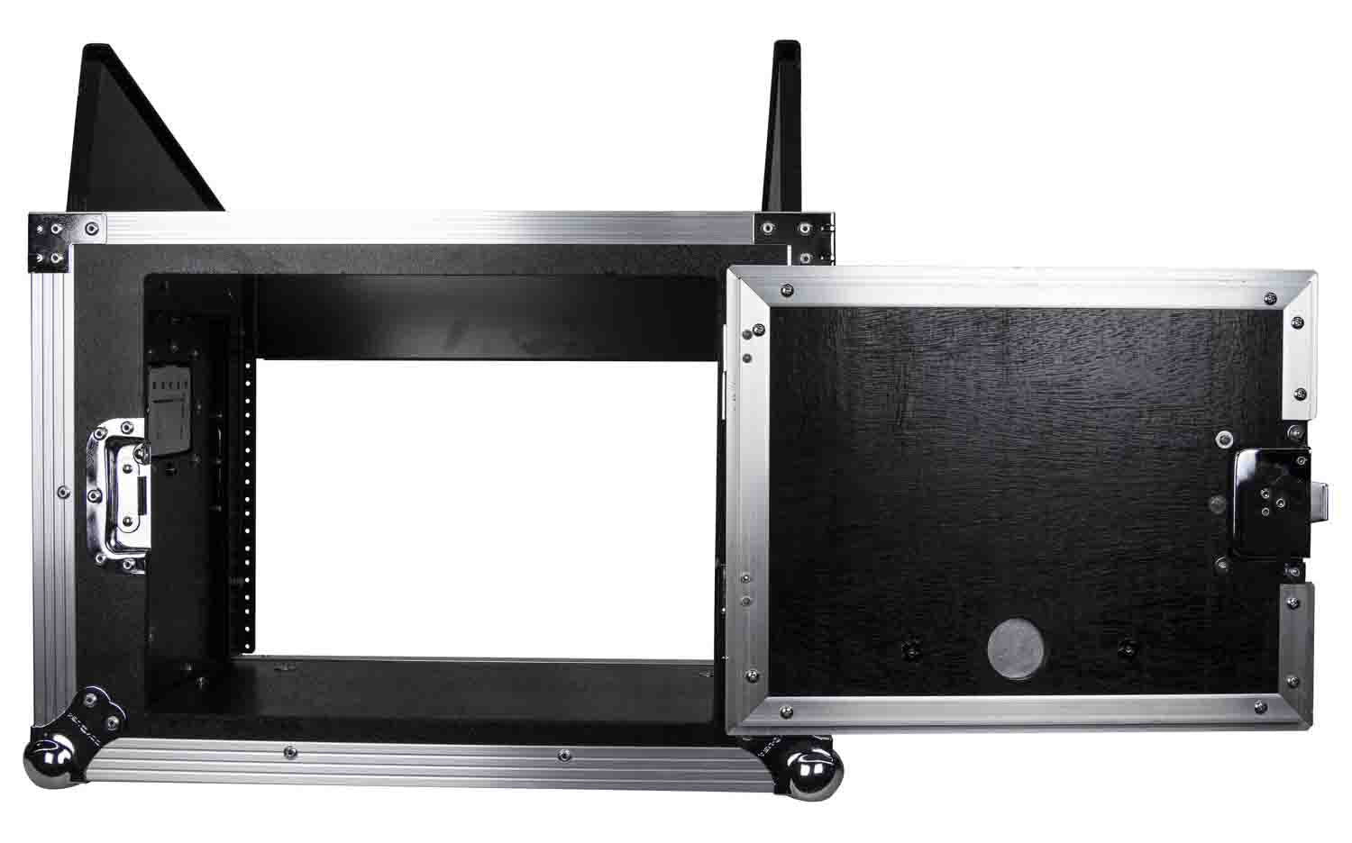 Odyssey FZ1006, 10U Top Slanted 6U Vertical Pro Combo Rack Case - Hollywood DJ