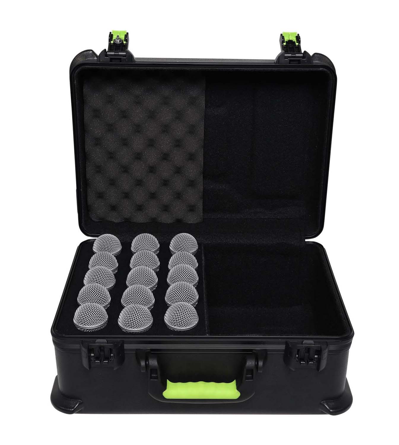 Shure MICCASE15 Plastic Case with TSA-Accepted Latches for 15 Wired Microphones - Hollywood DJ