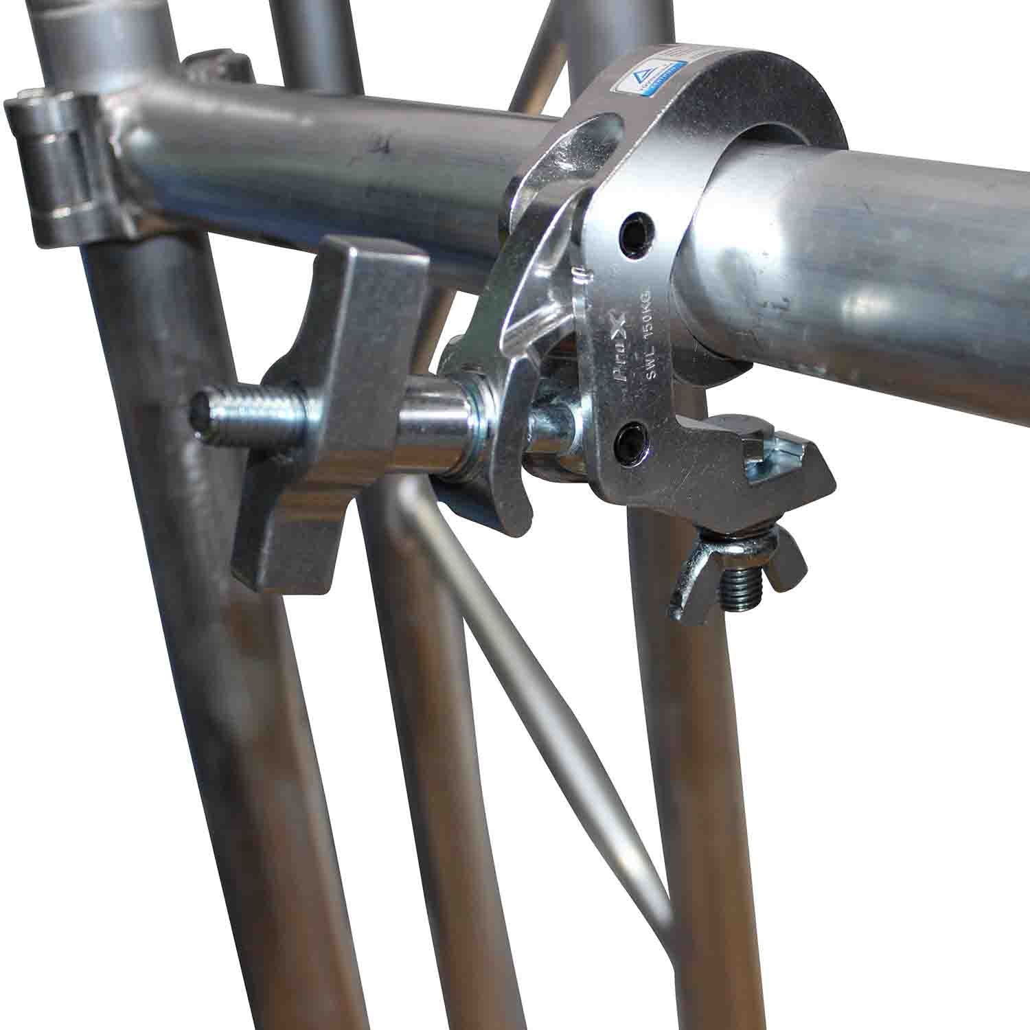 ProX T-C12H Easy Self Lock Clamp with Big Knob - 2 Inch - Hollywood DJ