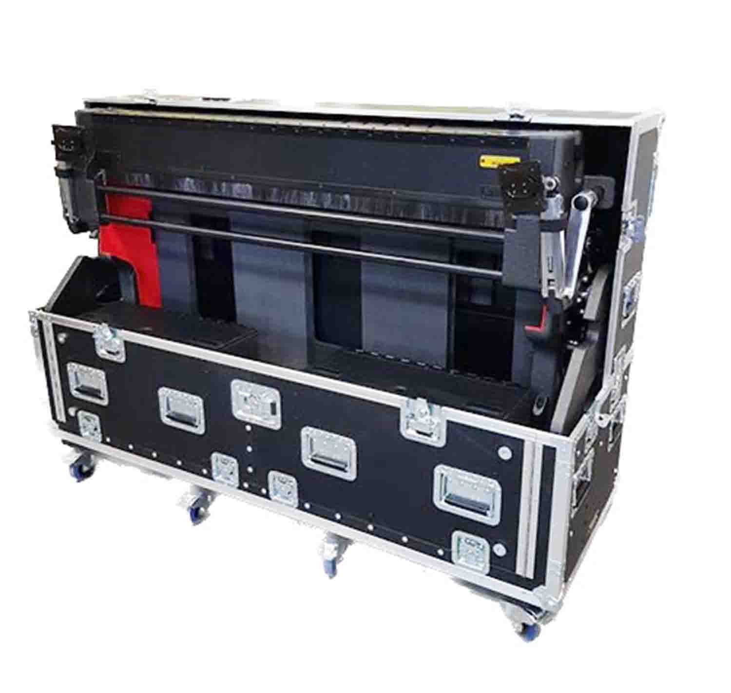 ProX XZF-YQL5 D 2U Flip-Ready Easy Detachable Retracting DJ Case for Yamaha QL5 Console - Hollywood DJ