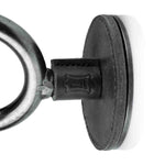 Levy's Leathers LVY-FGHNGR-SMBK Smoke Forged Guitar Hanger with Black Leather - Hollywood DJ