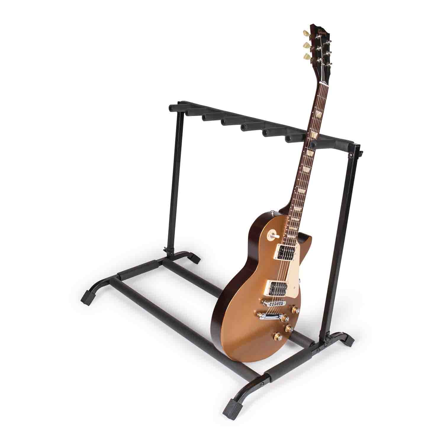 Gator Frameworks RI-GTR-RACK7, Rok-it 7x Collapsible Guitar Rack - Hollywood DJ