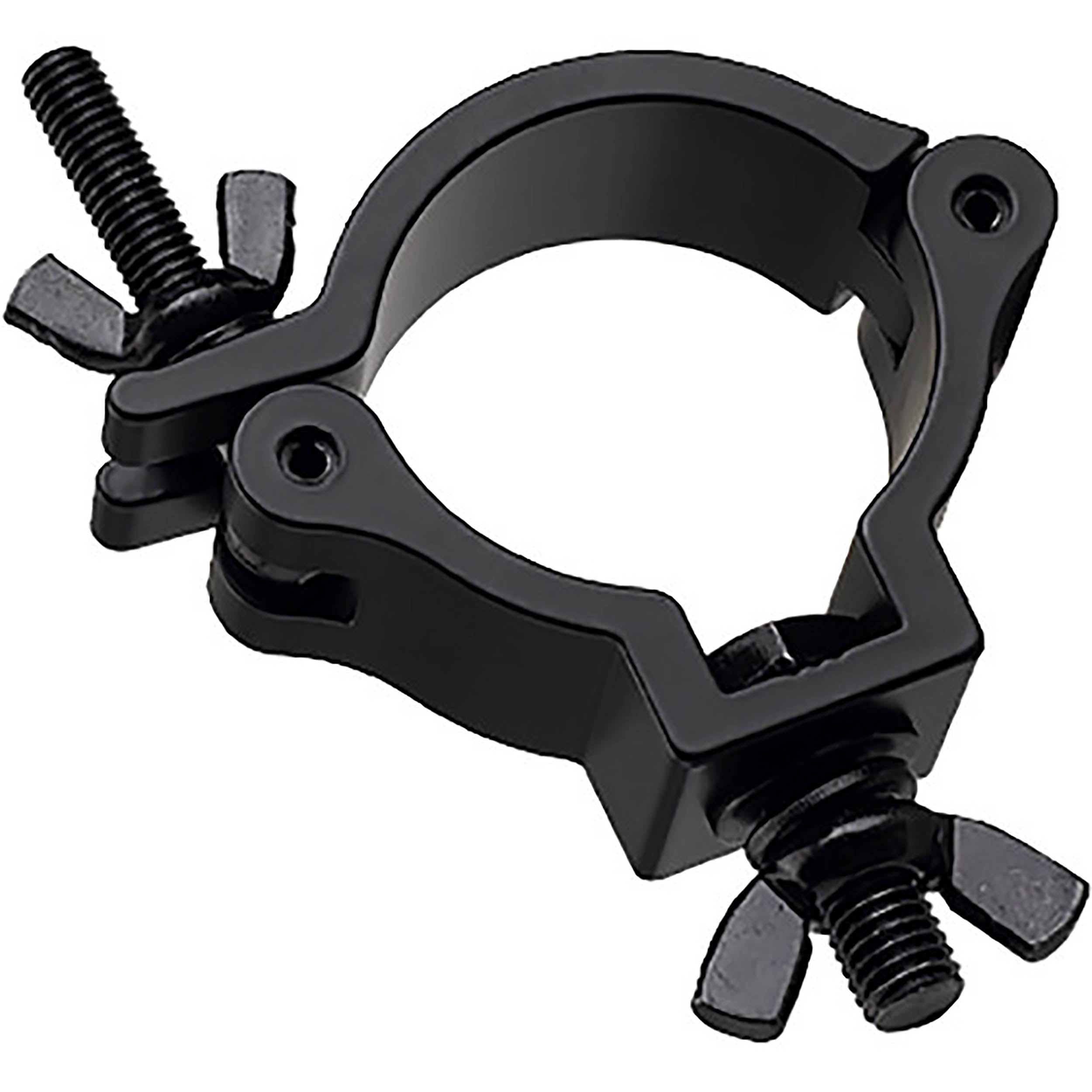 Odyssey LACMS30B, Aluminum Medium-Duty Clamp In Black With A Hex Bolt And Standard Wing Nut Odyssey