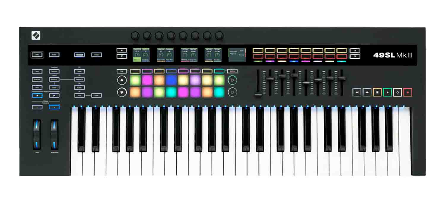 Novation 49SL-MKIII 49-Key Keyboard Controller with Sequencer - Hollywood DJ