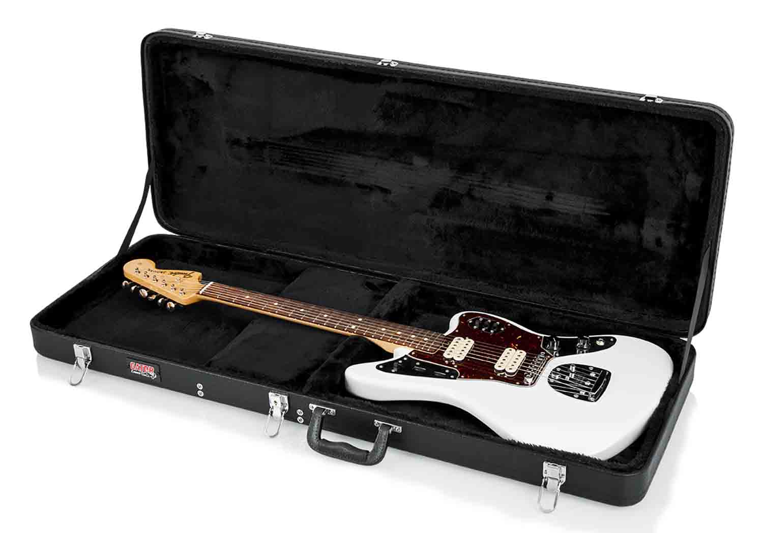 Gator Cases GWE-JAG Hard-Shell Wood Case for Jaguar Style Guitar - Hollywood DJ