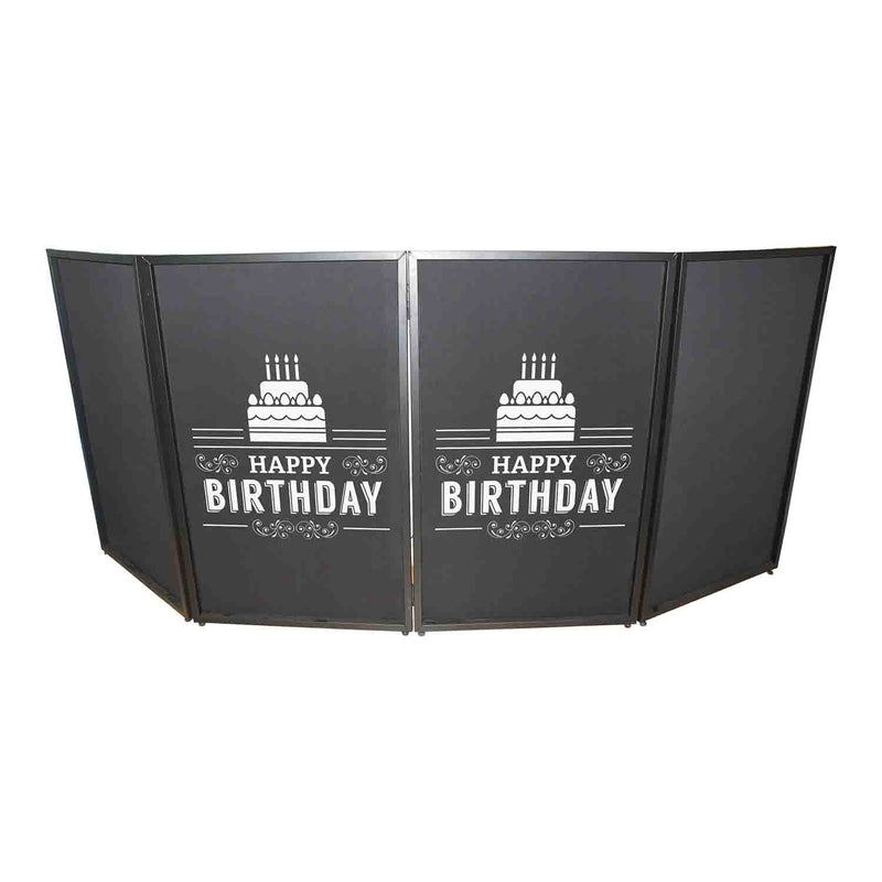 REPLACEMENT SCRIMS ProX XF-SHBD21 Set of Two Happy Birthday Facade Enhancement Scrim - White Print on Black by ProX Cases