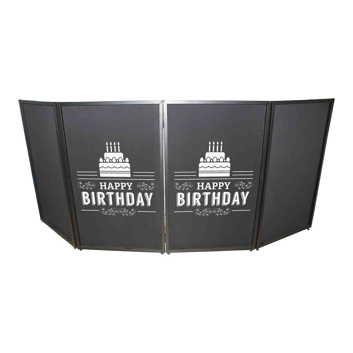 REPLACEMENT SCRIMS ProX XF-SHBD21 Set of Two Happy Birthday Facade Enhancement Scrim - White Print on Black by ProX Cases