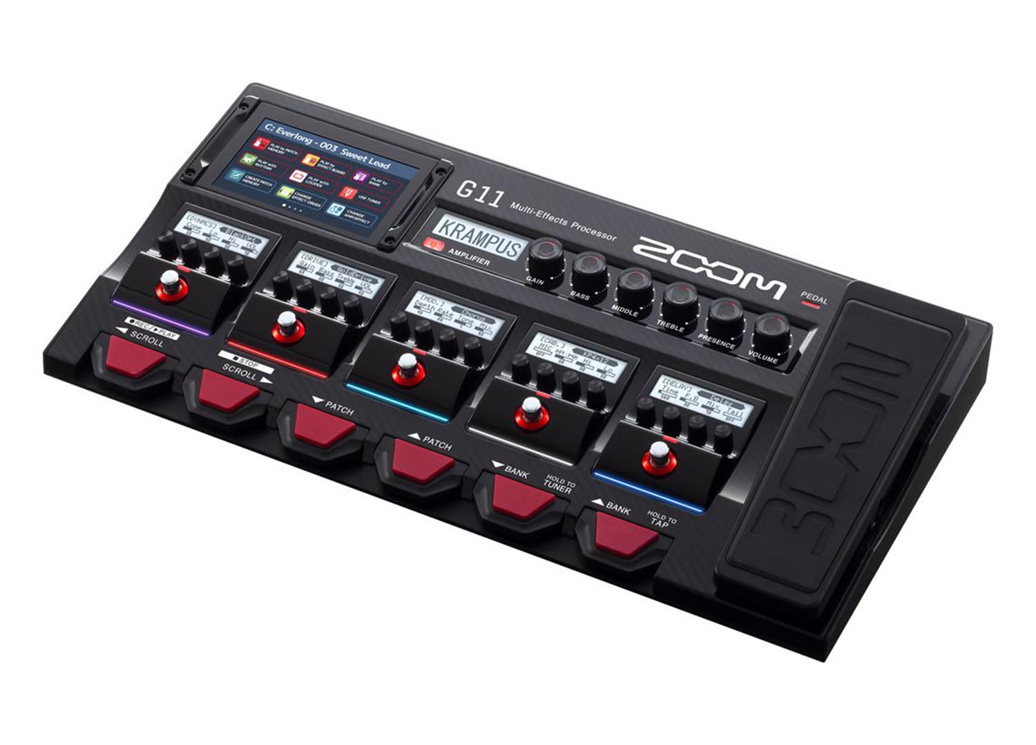 Zoom G11 Multi-Effects Processor for Guitarists with Touchscreen Interface - Hollywood DJ