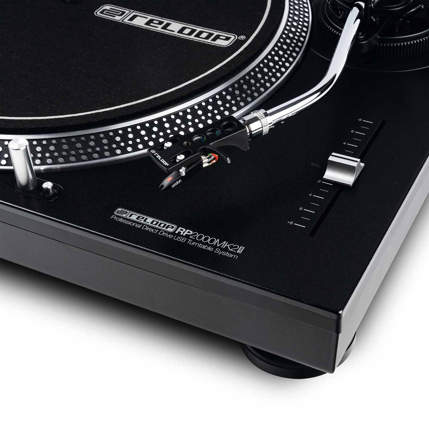 B-Stock: Reloop RP-2000-USB-MK2, Professional Direct Drive USB Turntable System - Hollywood DJ