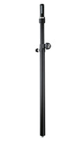 K&M 21367 Adjustable Threaded Satellite Speaker Pole Rod - Black - Hollywood DJ