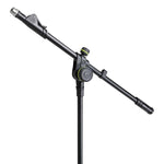 Gravity GMS4222B Short Microphone Stand with Folding Tripod Base and 2-Point Adjustment Telescoping Boom - Hollywood DJ