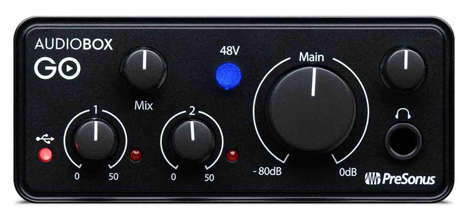 Presonus AUDIOBOX GO Compact 2x2 USB Audio Interface - Hollywood DJ