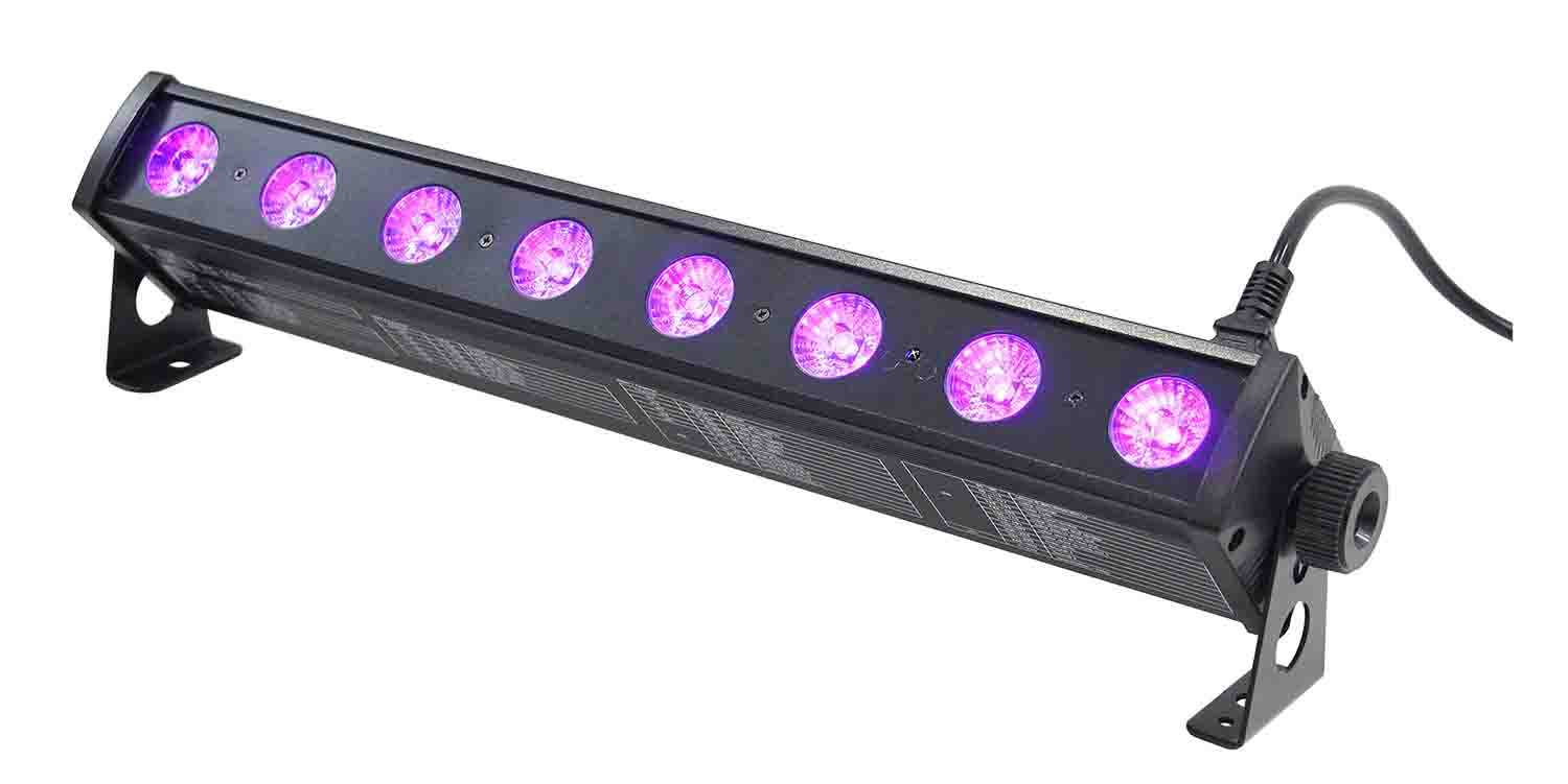 ProX X-BAR8RGBUV 8 32W High Power RGB-UV LED Wash Light - Hollywood DJ