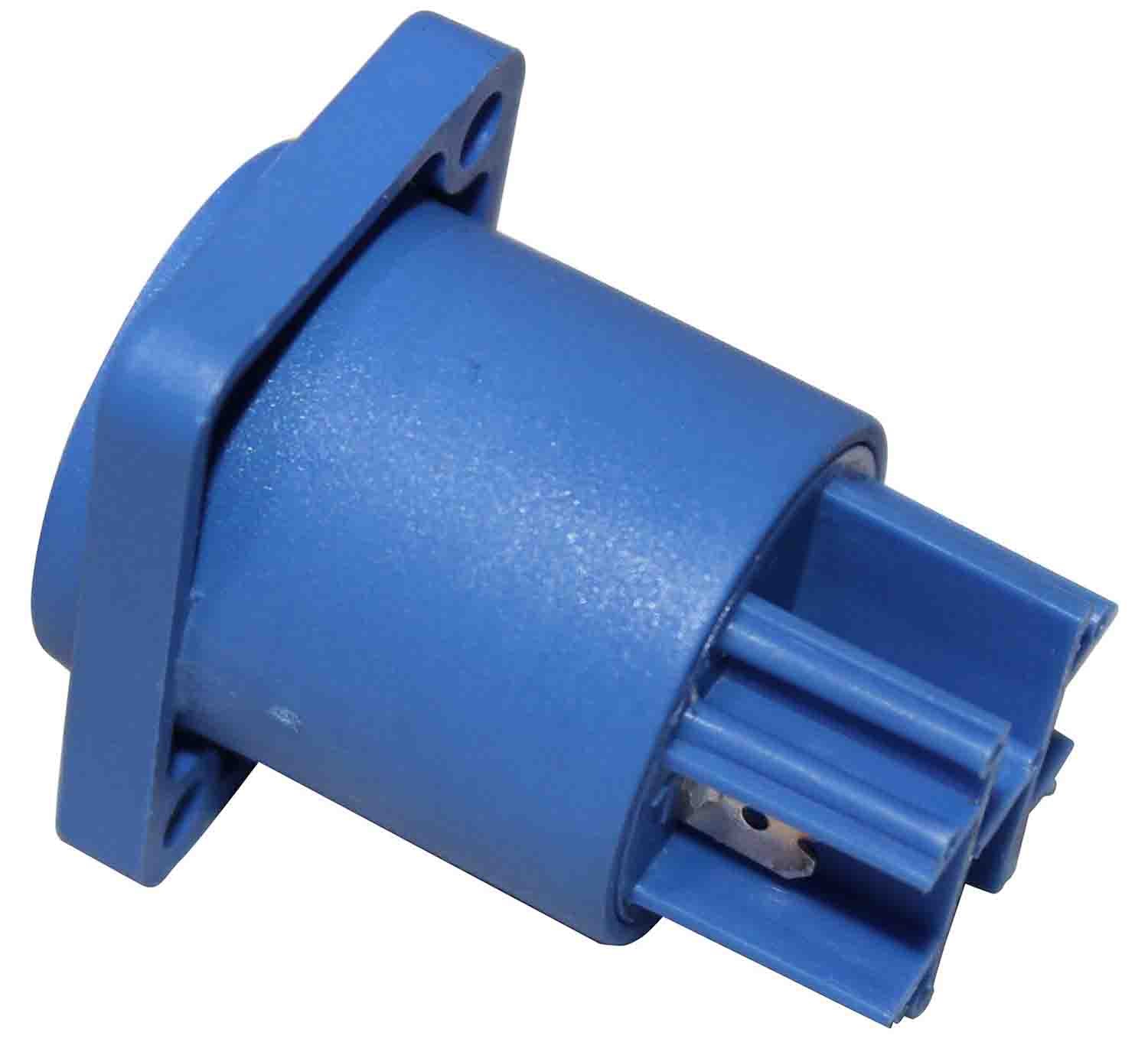 ProX XC-PWCP-BLUE Panel Mount PowerCon Compatible Female Connector - Blue - Hollywood DJ