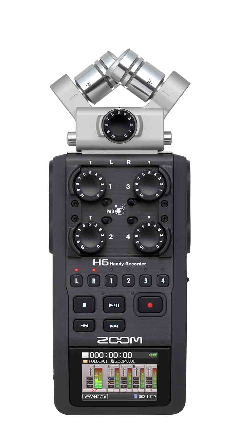 Zoom H6, Six-Track Portable Handy Recorder - Hollywood DJ