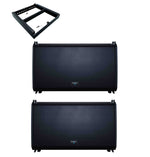 QSC LA112, 12" Powered Line Array Loudspeaker Package with Array Frame by QSC