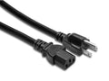 Hosa PWC-408, IEC C13 Power Cable - 8 Foot - Hollywood DJ