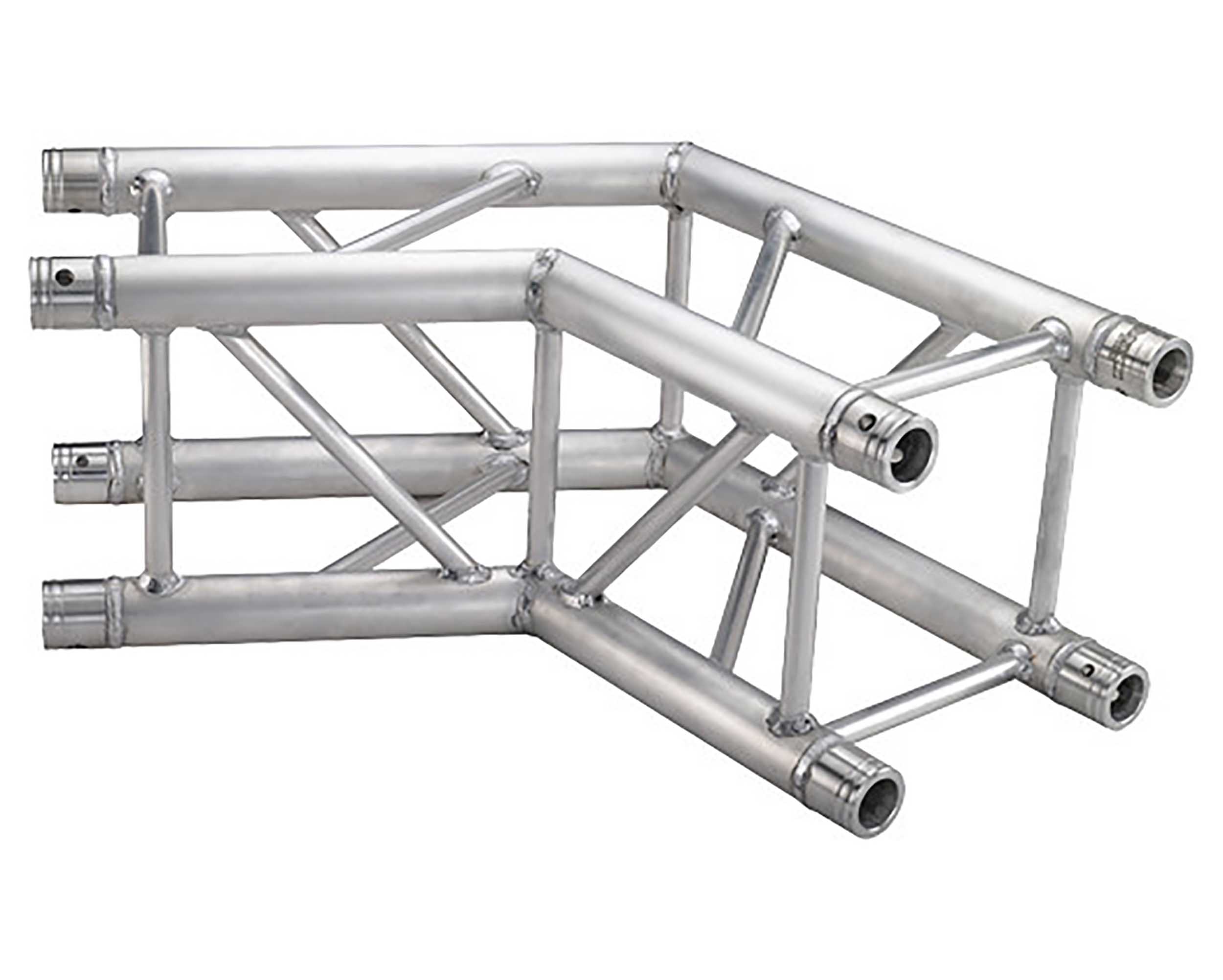 Global Truss SQ-4123, Two Way 135 Degree F34 Square Truss Corner - Silver - Hollywood DJ