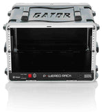 Gator Cases GRR-6PL-US Powered Rolling Molded 6U Rack Case - Hollywood DJ