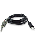 Behringer LINE-2-USB Setero 1/4 Line In to USB Interface Cable - Hollywood DJ
