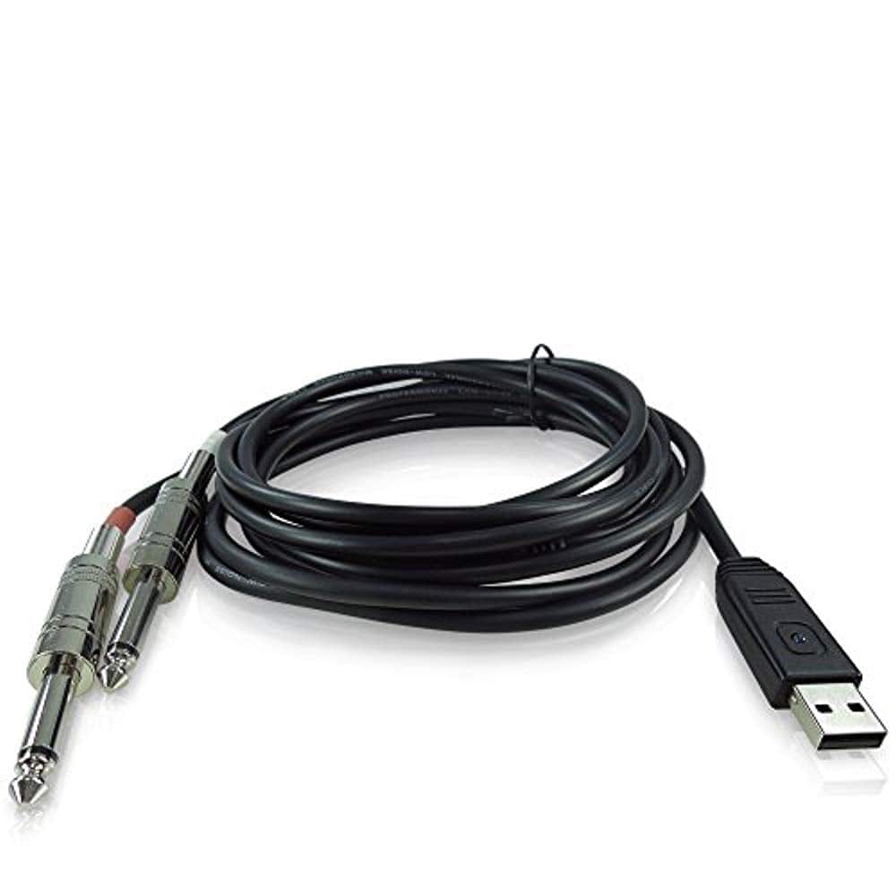 Behringer LINE-2-USB Setero 1/4 Line In to USB Interface Cable - Hollywood DJ