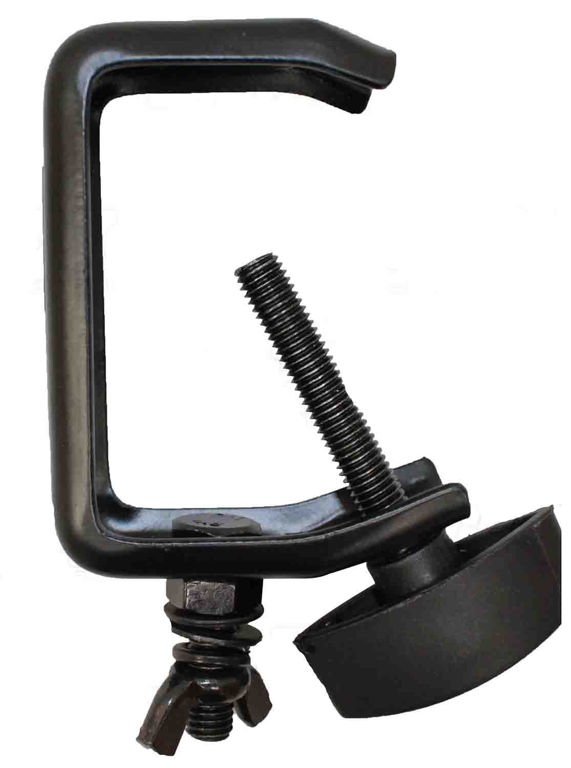 ProX T-C2A Light Duty Mounting C-Clamp for DJ Lighting Applications 1.5"- 2" with Flat Thumbscrew - Hollywood DJ