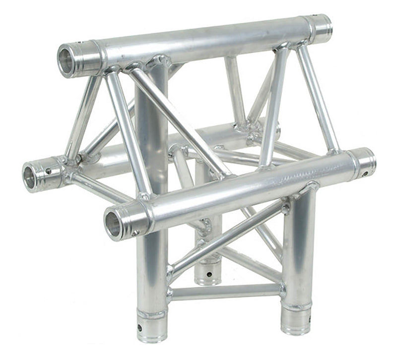 Global Truss TR-4096V-U, Three Way Triangular Vertical T-Junction Apex Up for F33 Triangle Truss - Hollywood DJ