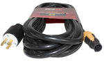 ProX XC-TR1FE12-25, 12AWG 120VAC Male Edison NEMA 5-15P to Seetronic Powerkon for Powercon Compatible Devices - 25 Feet - Hollywood DJ