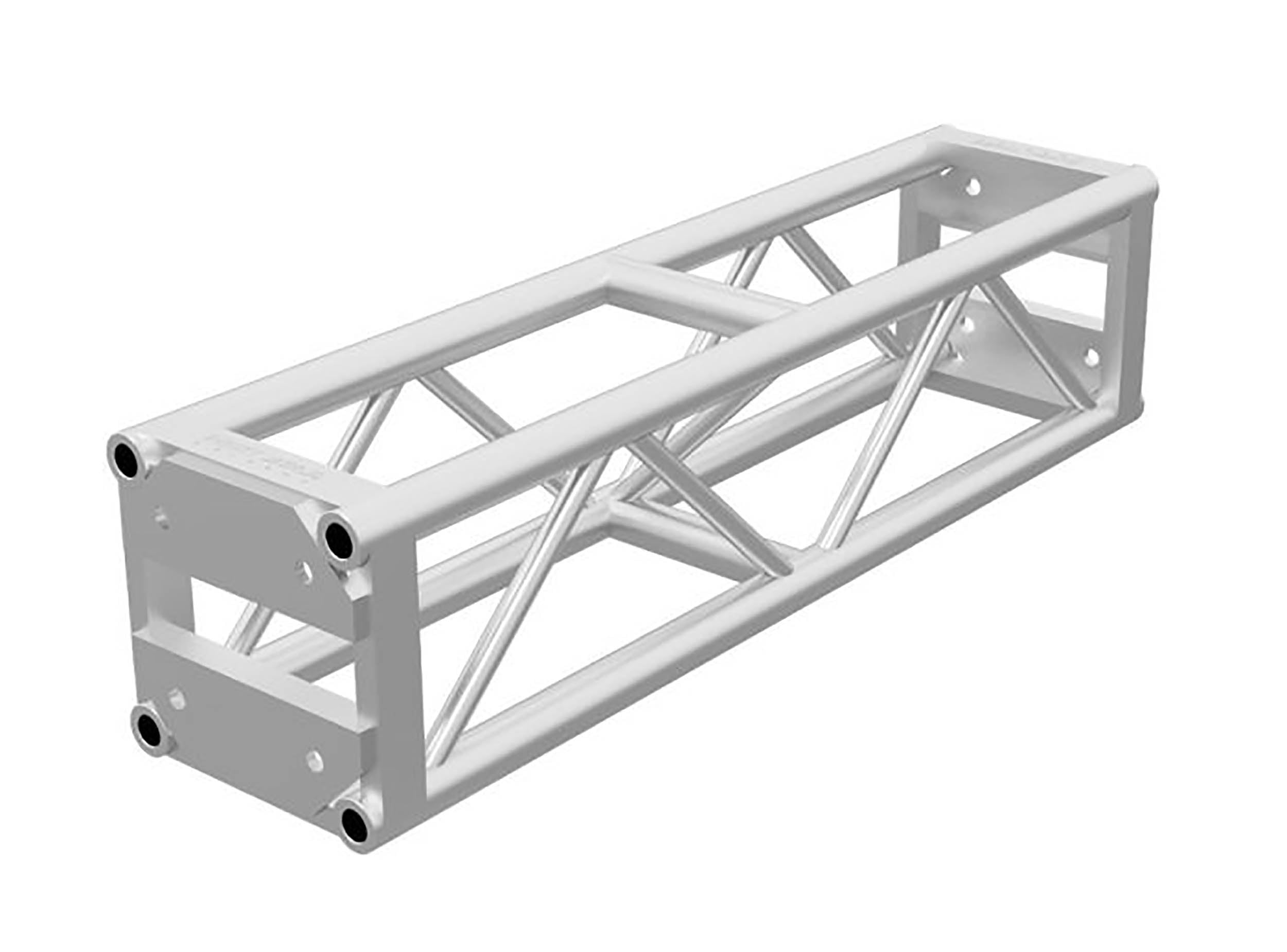 Global Truss DT-GP4, End Plated Square Truss Straight Segment - 4ft - Hollywood DJ