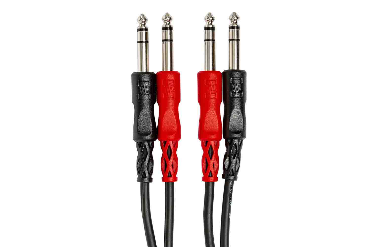 Hosa Stereo Interconnect, Dual 1/4 in TRS to Same - Hollywood DJ