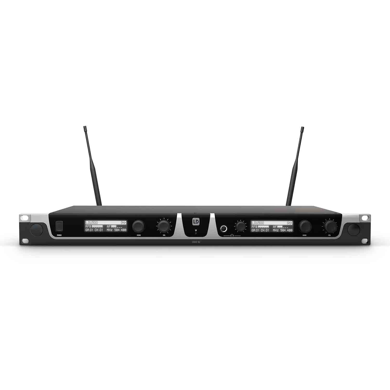 LD Systems U505 BPHH 2 Wireless Microphone System with 2 x Bodypack and 2 x Headset Beige - Hollywood DJ