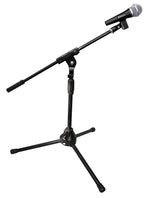 ProX T-MIC05 Short Tripod Microphone Stand with Boom - Hollywood DJ