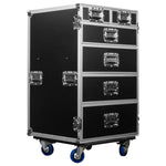 Odyssey FZWB6WDLX DJ Flight Case for Deluxe Six Drawer Workbox Tour with Casters and Side Table Odyssey