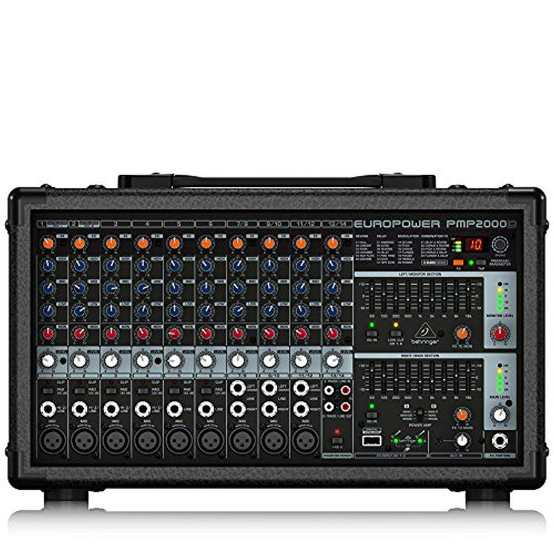 Behringer PMP2000D, 2000W 14-Channel Powered Mixer - Hollywood DJ