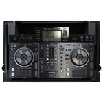 Odyssey FZGSXDJRX2W2BL DJ Flight Case for Black Pioneer XDJ-RX/XDJ-RX2 with 2U Rack Space And Glide Platform - Hollywood DJ